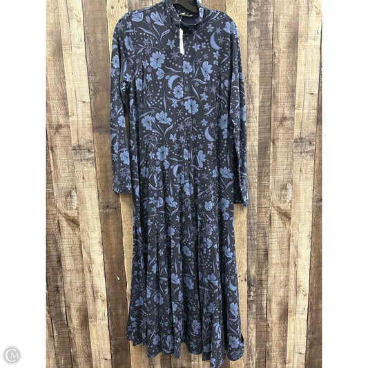 Dress Casual Maxi By Loft In Blue, Size: L