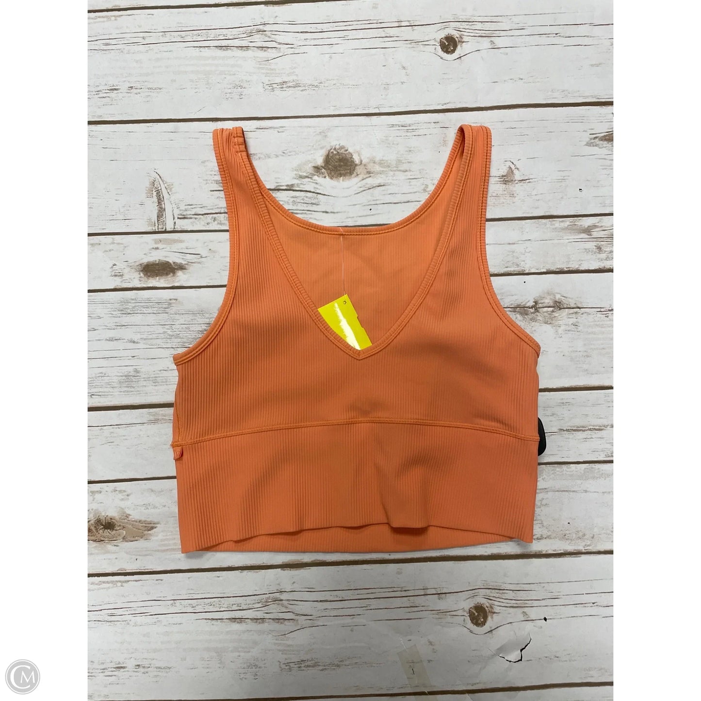 Athletic Tank Top By Lululemon In Orange, Size: M