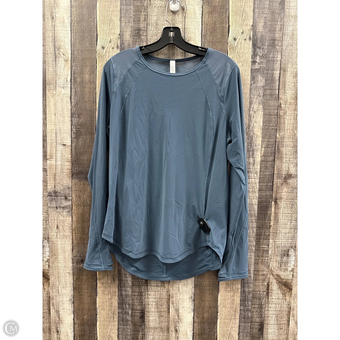 Athletic Top Long Sleeve Crewneck By Lululemon In Blue, Size: 10