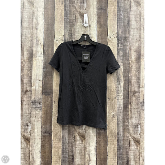 Top Short Sleeve By Boston Proper In Black, Size: Xs