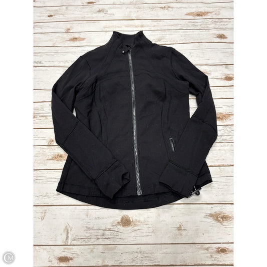 Athletic Jacket By Lululemon In Black, Size: 12