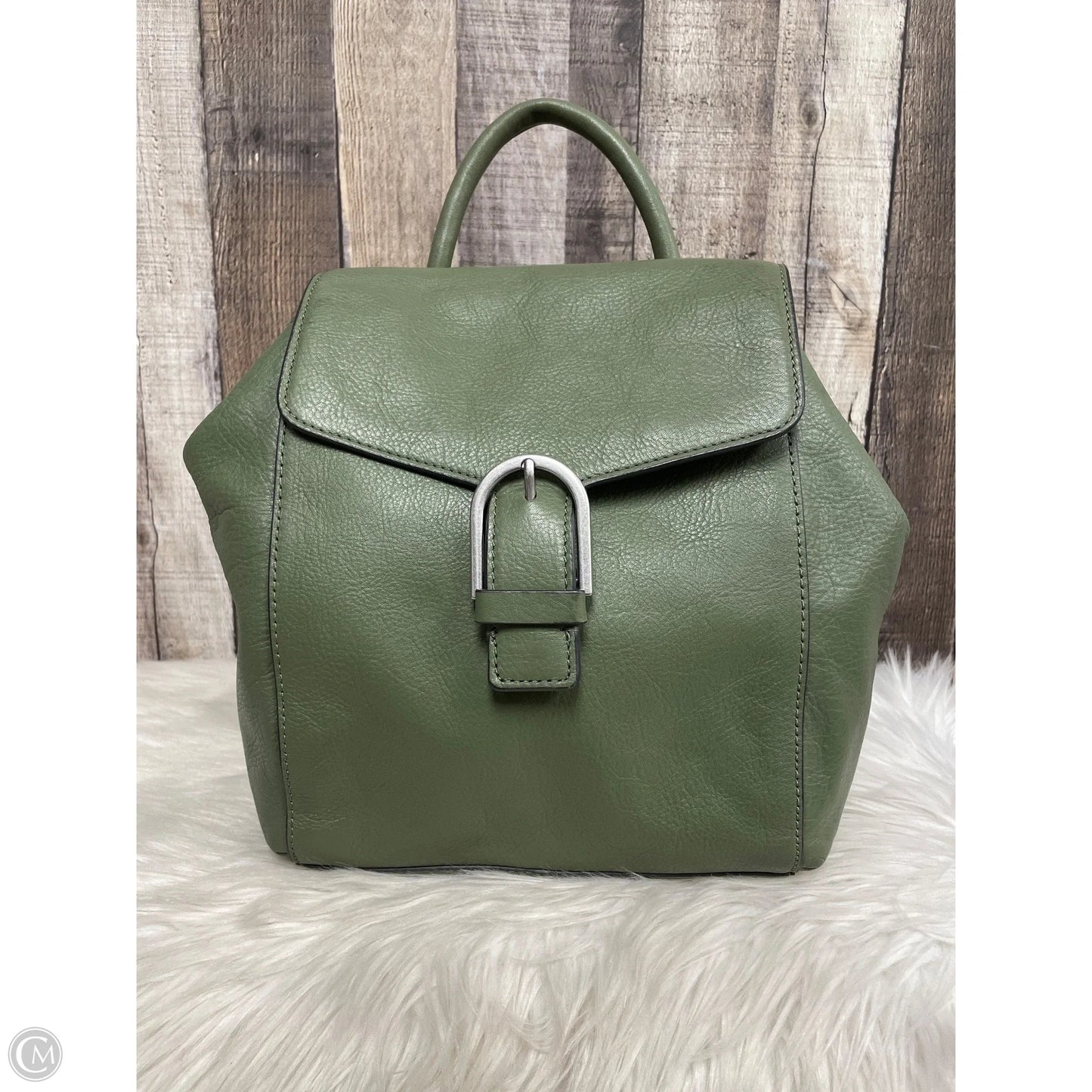 Backpack Leather By Fossil, Size: Medium