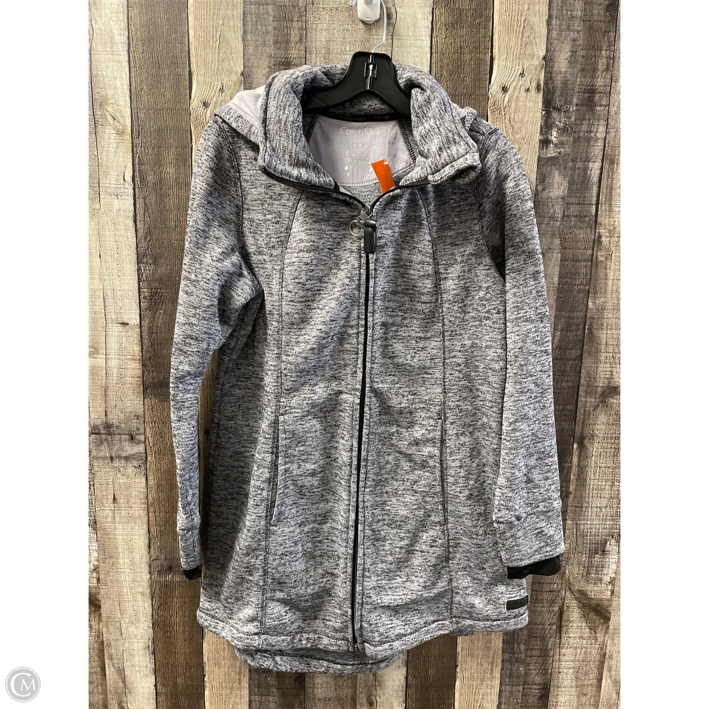 Athletic Jacket By Calvin Klein Performance In Grey, Size: 0x
