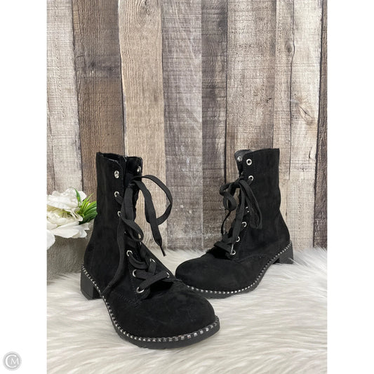 Boots Ankle Flats By Bamboo In Black, Size: 6.5