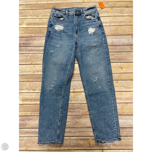Jeans Straight By American Eagle In Blue, Size: 2