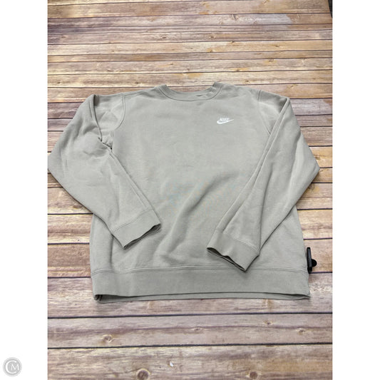 Sweatshirt Collar By Nike In Tan, Size: S
