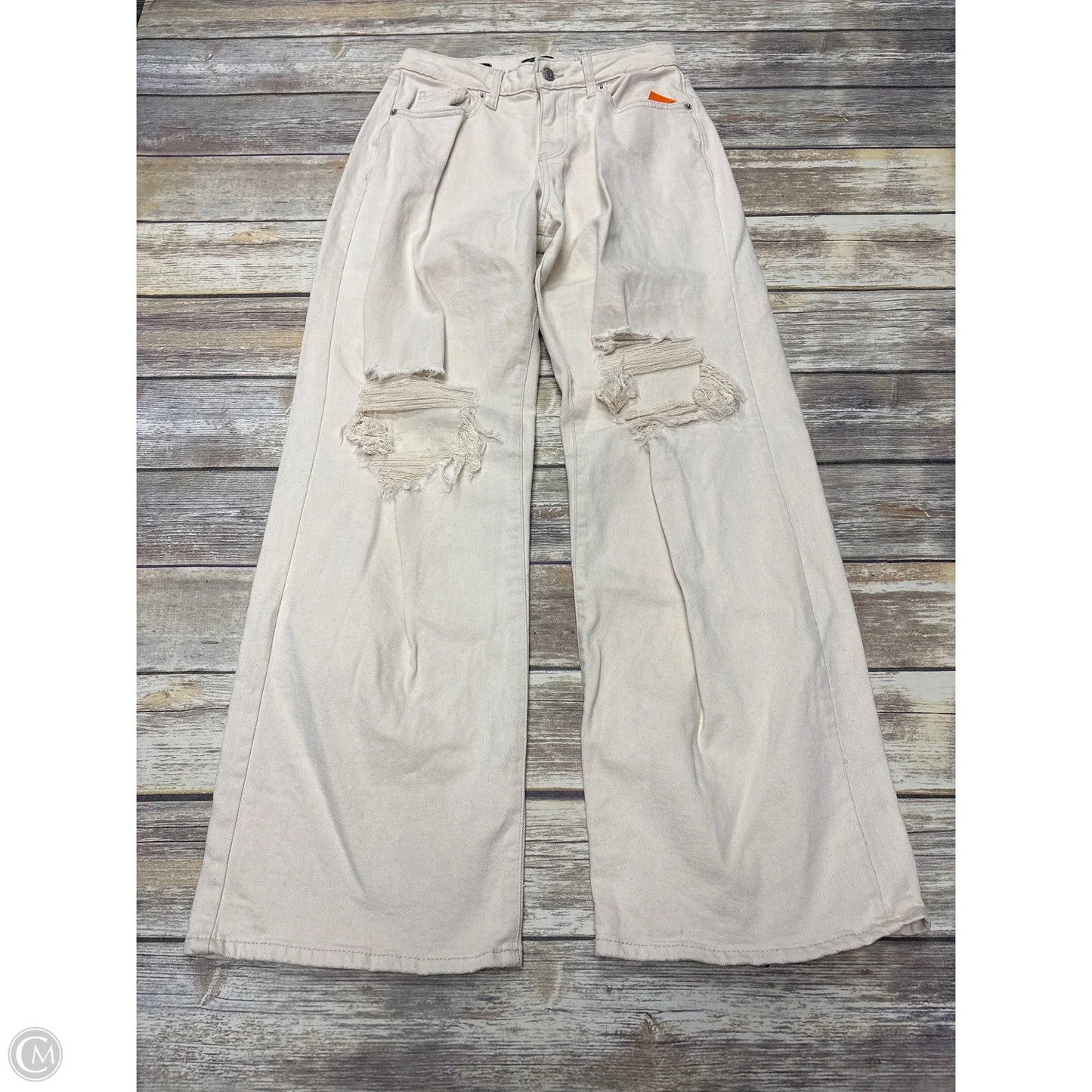 Jeans Wide Leg By Wild Fable In Cream, Size: 4