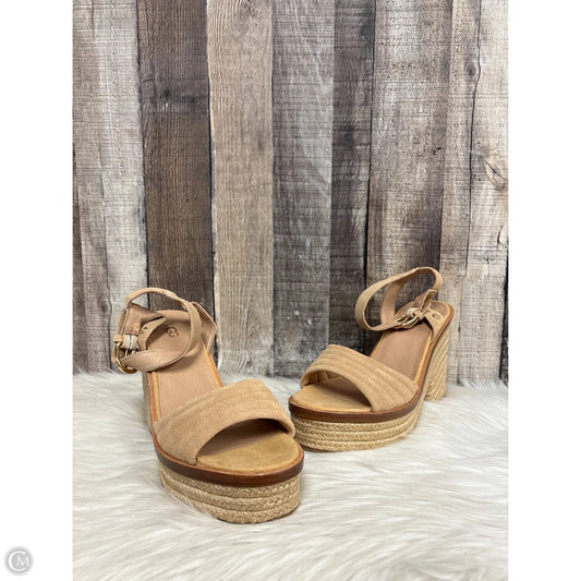 Sandals Designer By Ugg In Tan, Size: 9