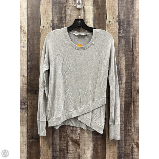 Top Long Sleeve By Athleta In Grey, Size: S