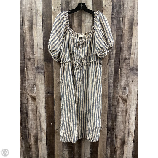 Dress Casual Maxi By Universal Thread In Striped Pattern, Size: Xxl