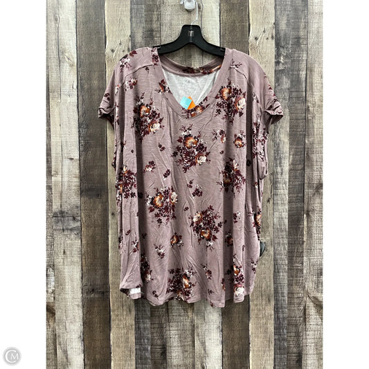 Top Short Sleeve By Maurices In Multi-colored, Size: 1x