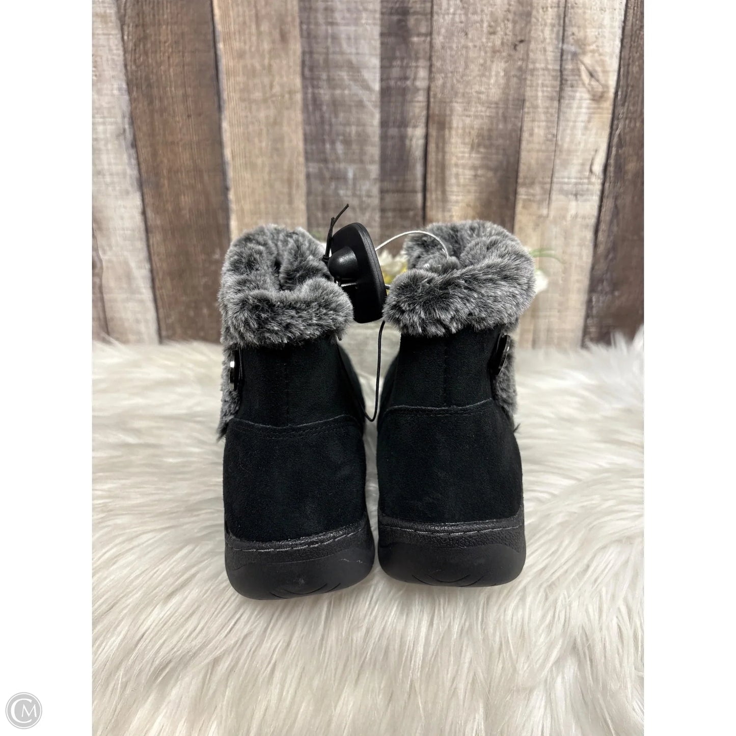 Boots Ankle Flats By Khombu In Black, Size: 8