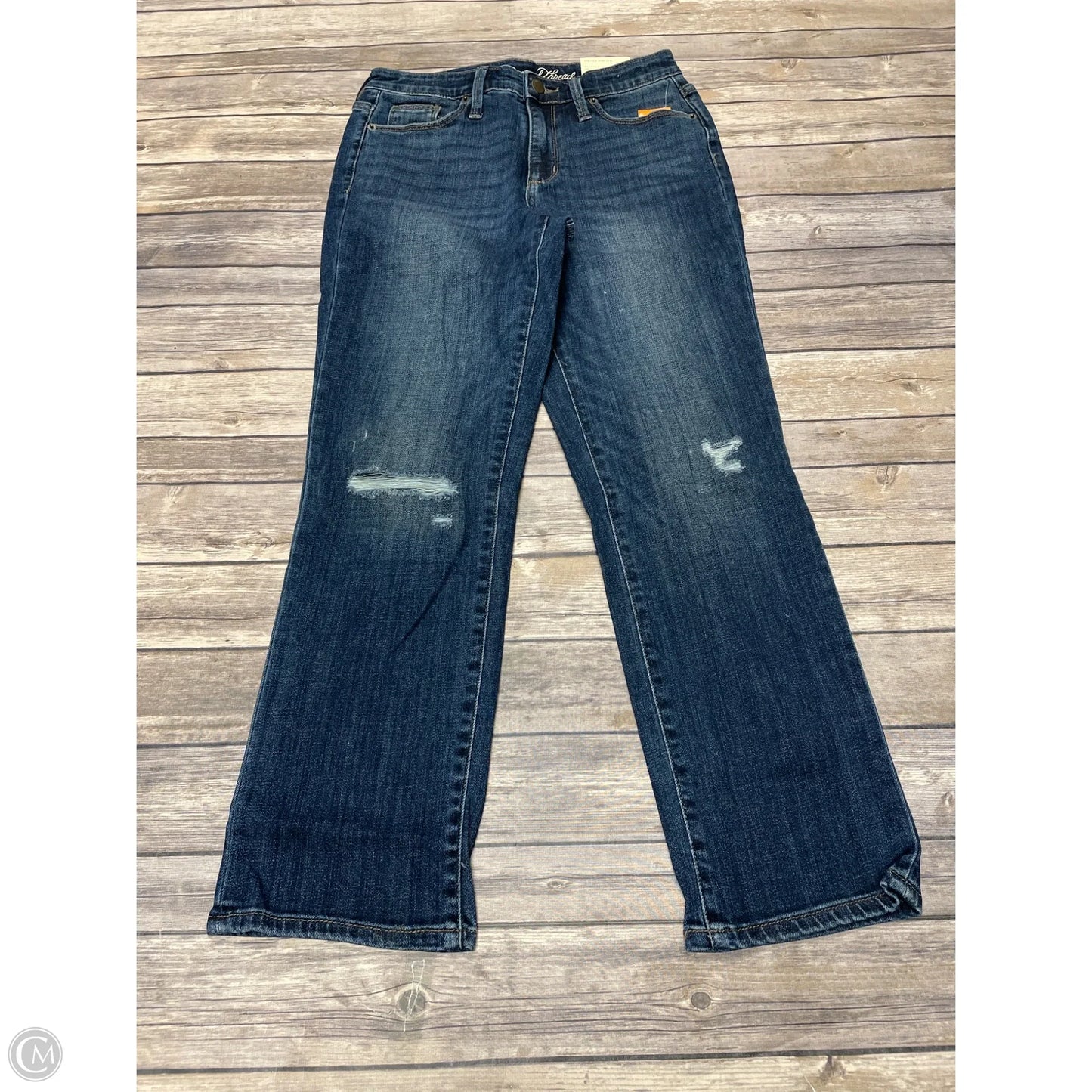 Jeans Straight By Universal Thread In Blue Denim, Size: 4
