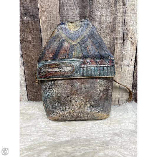 Backpack Leather By Cmb, Size: Medium