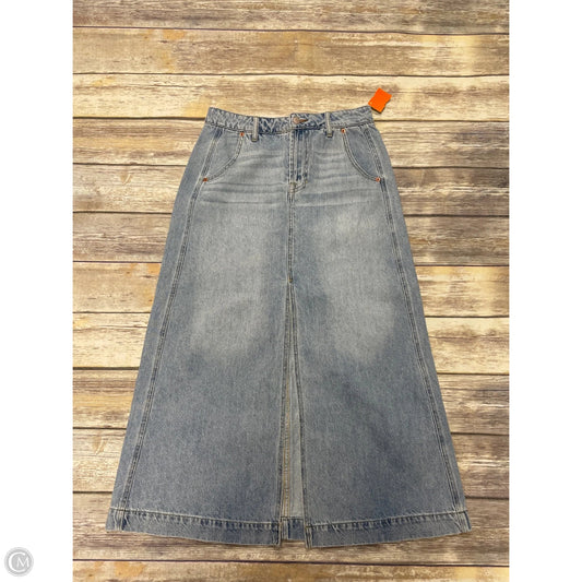 Skirt Designer By Frye In Blue Denim, Size: 4