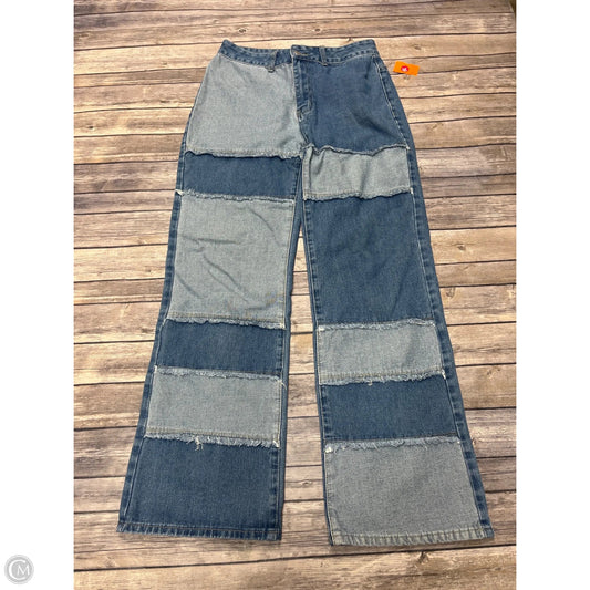 Jeans Wide Leg By Shein In Blue, Size: L