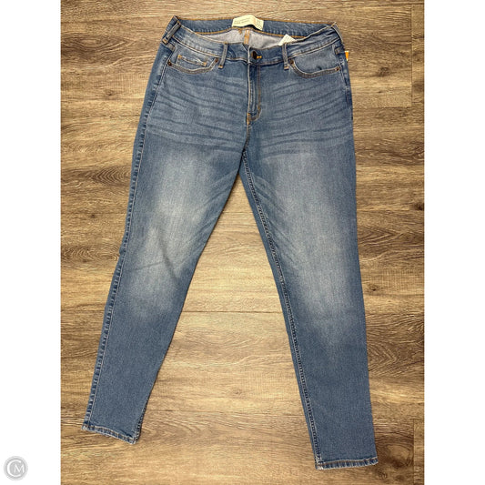 Jeans Skinny By Abercrombie And Fitch In Blue, Size: 12