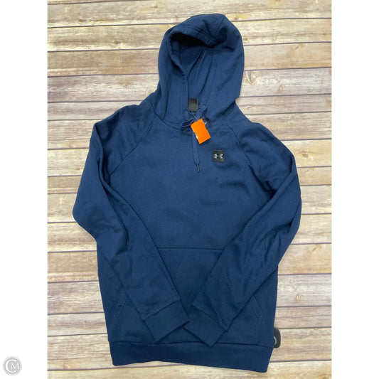 Athletic Sweatshirt Hoodie By Under Armour In Navy, Size: S