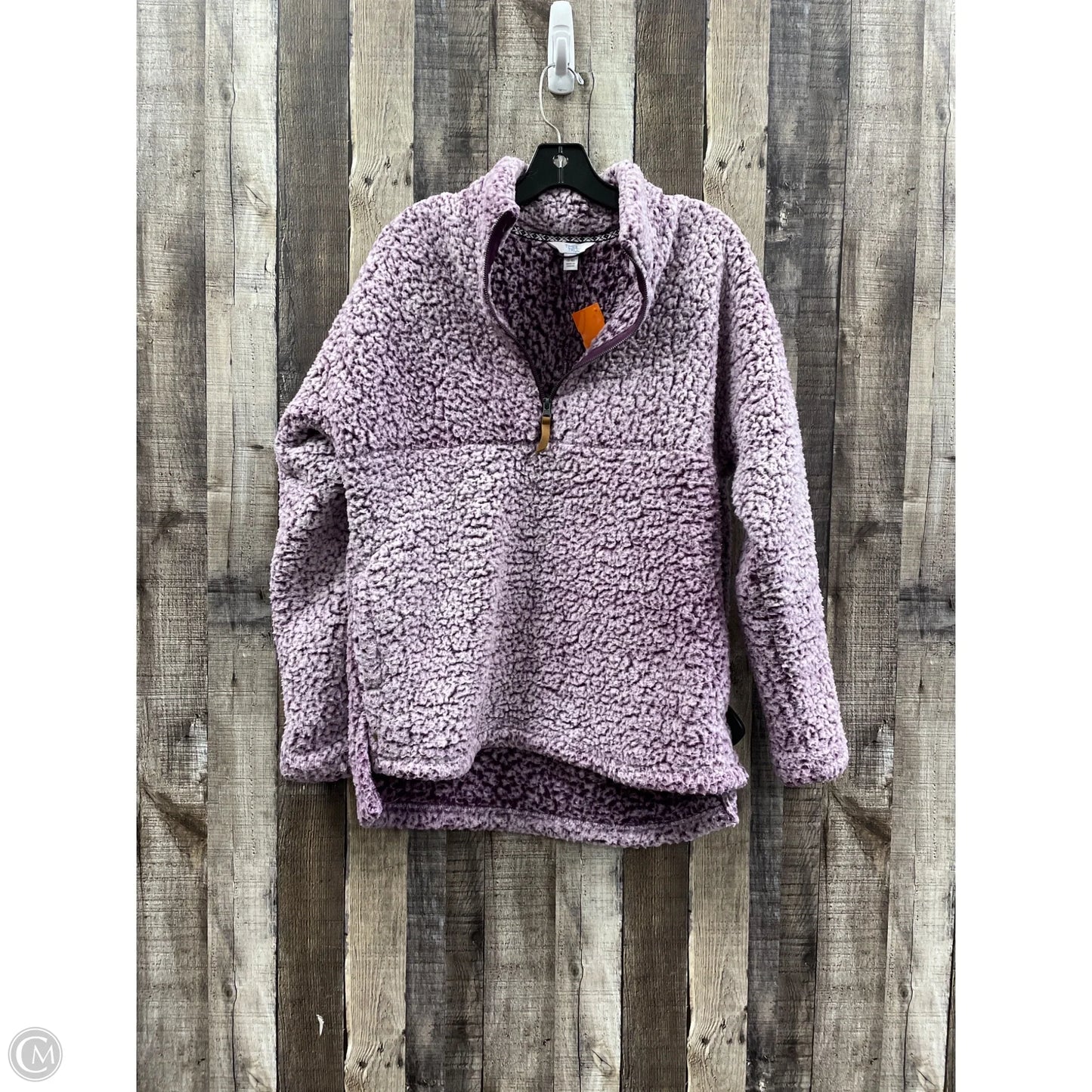 Jacket Faux Fur & Sherpa By Time And Tru In Purple, Size: M