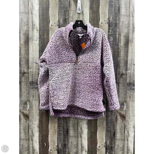 Jacket Faux Fur & Sherpa By Time And Tru In Purple, Size: M