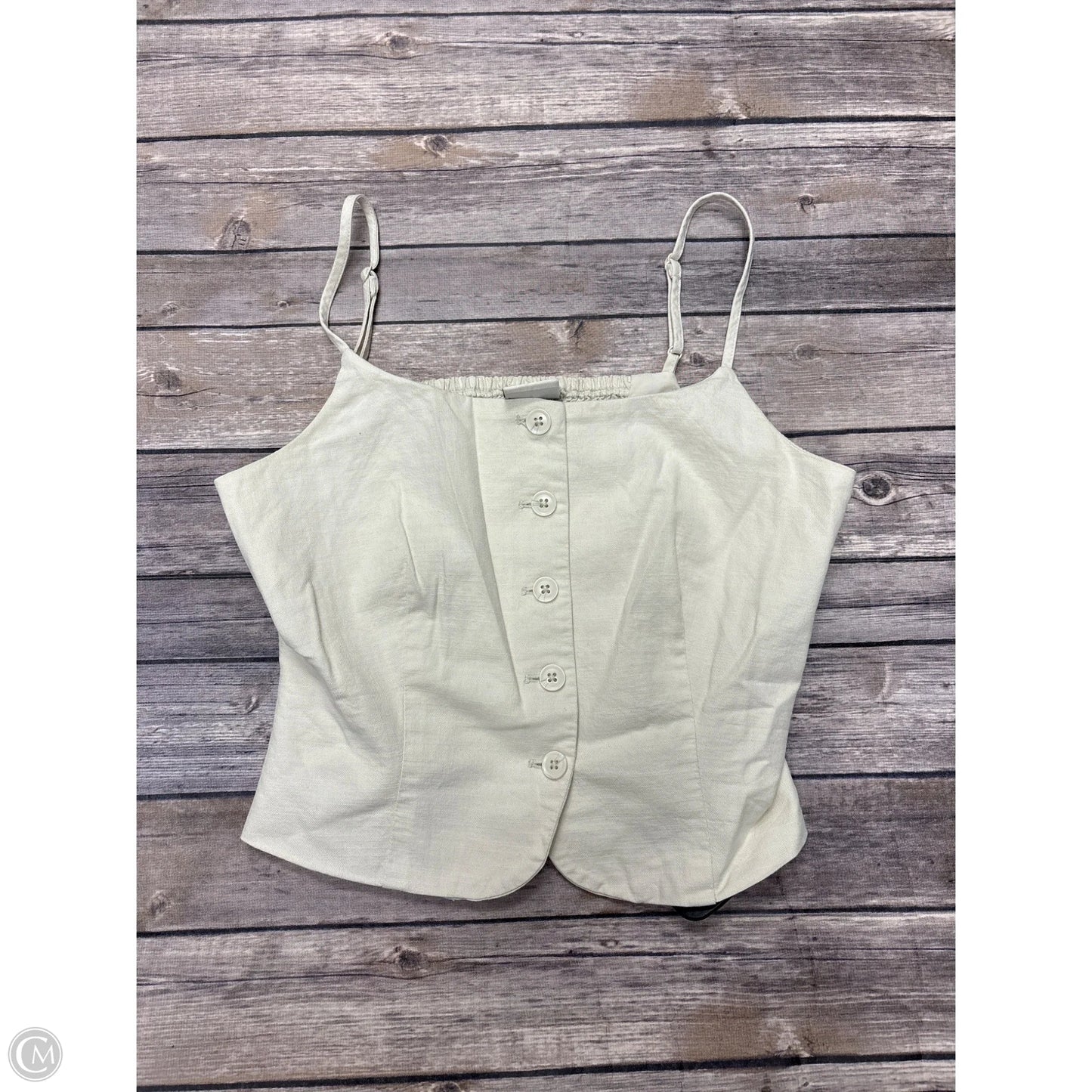 Top Sleeveless By A New Day In Beige, Size: Xs