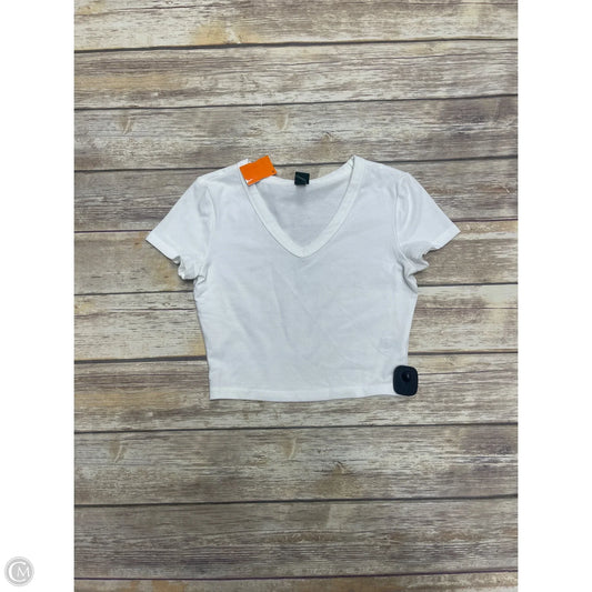 Top Short Sleeve By Wild Fable In White, Size: S