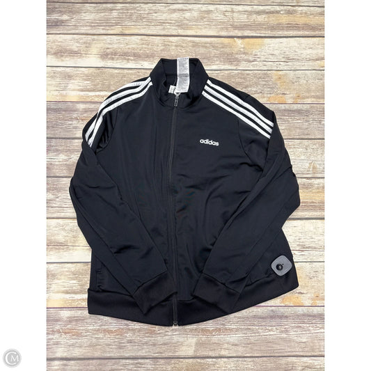 Athletic Jacket By Adidas In Black, Size: 1x