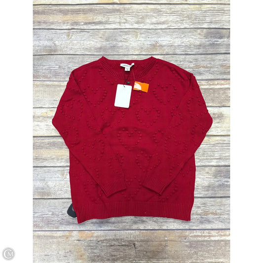 Sweater By Coldwater Creek In Red, Size: Xs