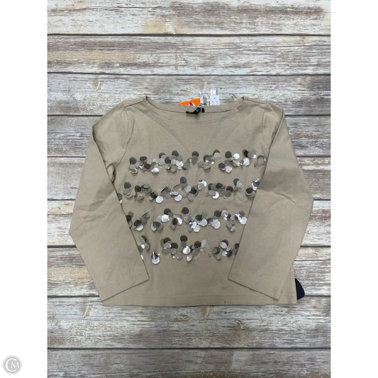 Top Long Sleeve By J. Crew In Tan, Size: Xs