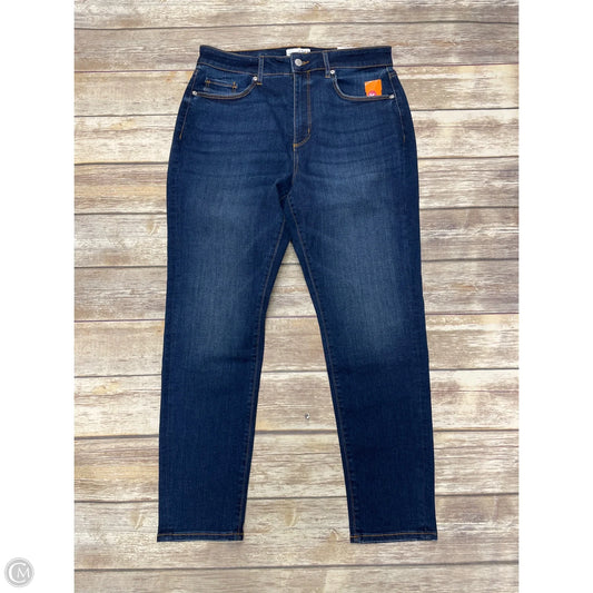 Jeans Skinny By Loft In Blue Denim, Size: 12