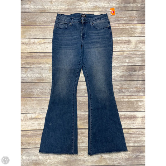 Jeans Flared By Cme In Blue Denim, Size: 10