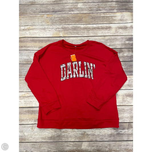 Sweatshirt Crewneck By Cme In Red, Size: Xl