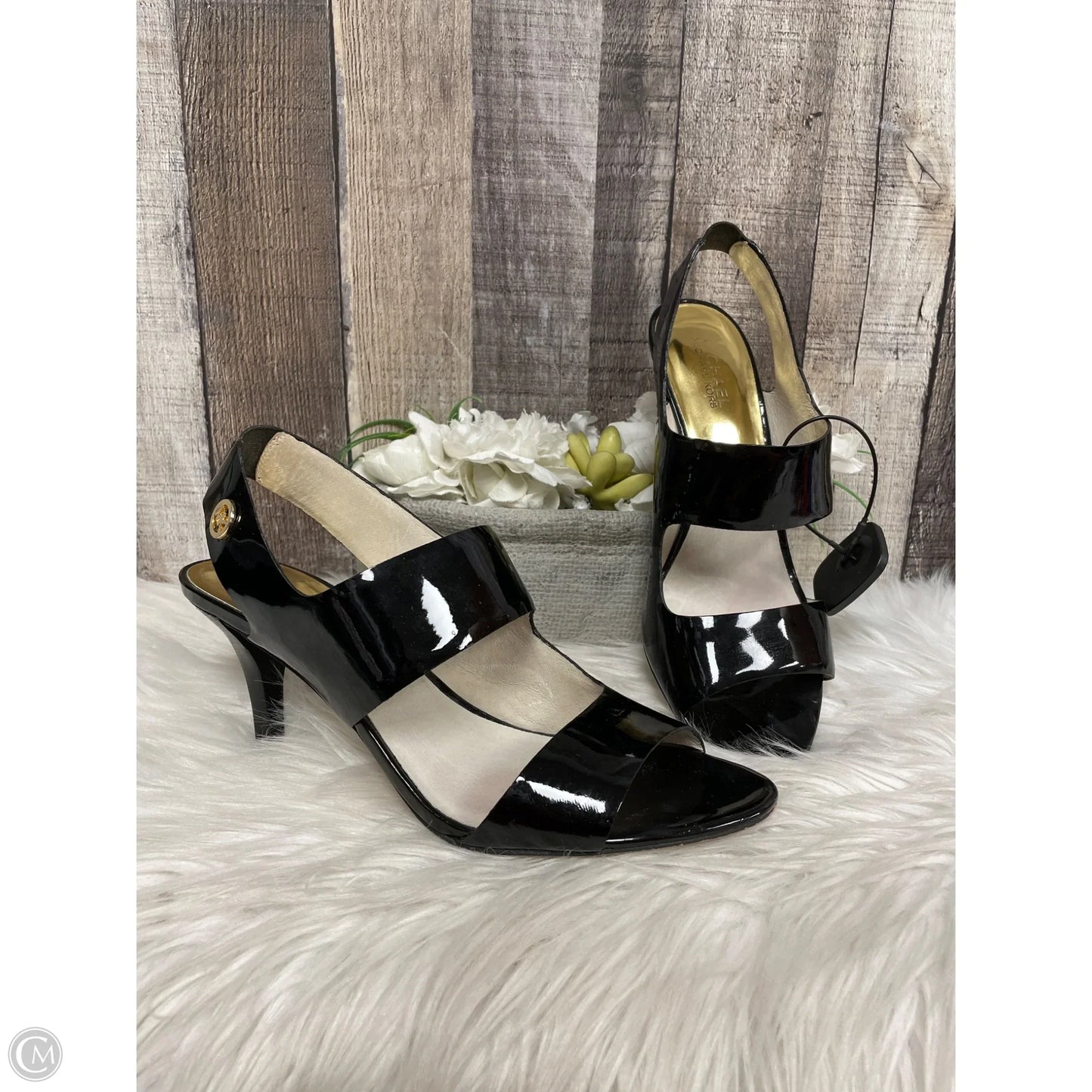 Sandals Designer By Michael Kors In Black, Size: 10