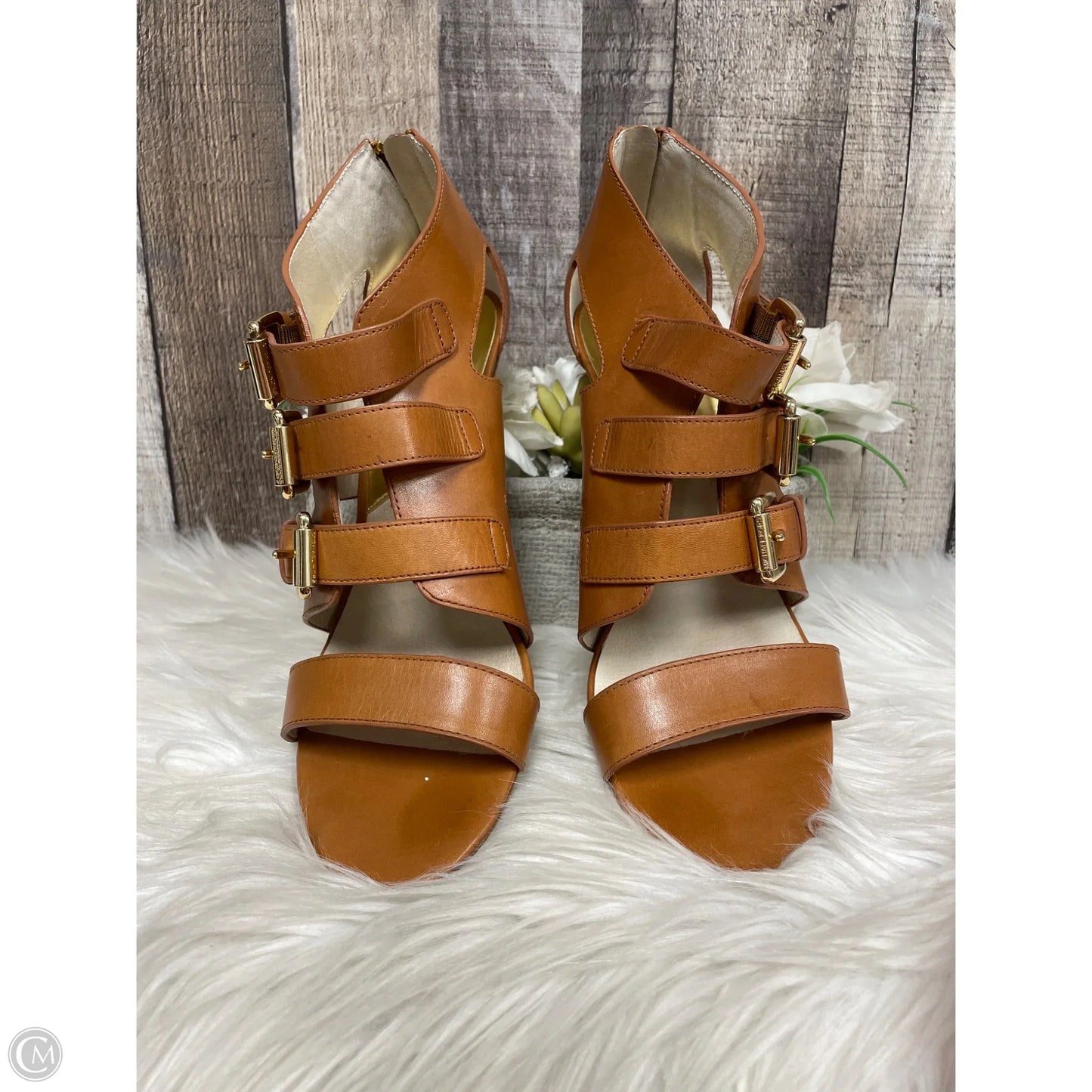 Sandals Designer By Michael Kors In Red, Size: 10