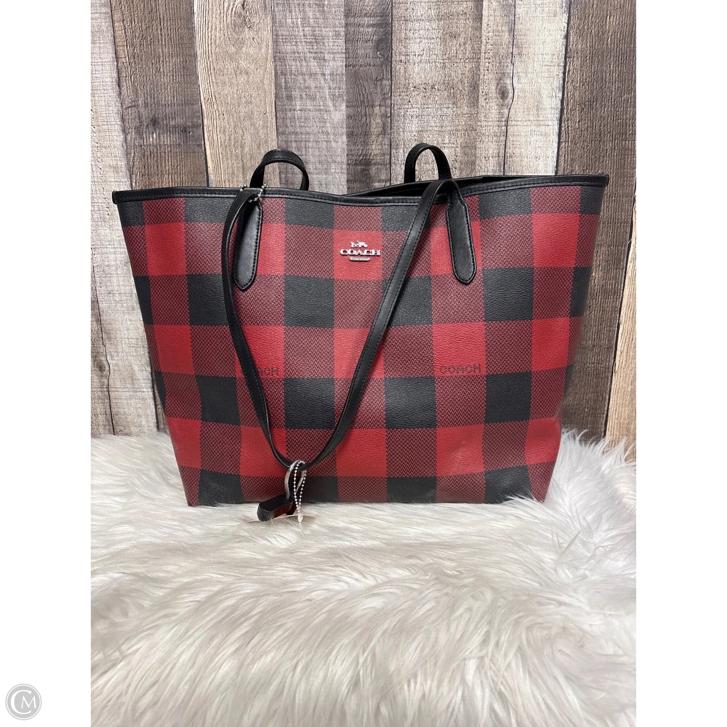 Tote Designer By Coach, Size: Large