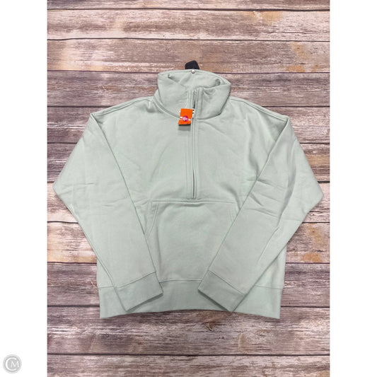 Sweatshirt Collar By Lands End In Green, Size: Xs