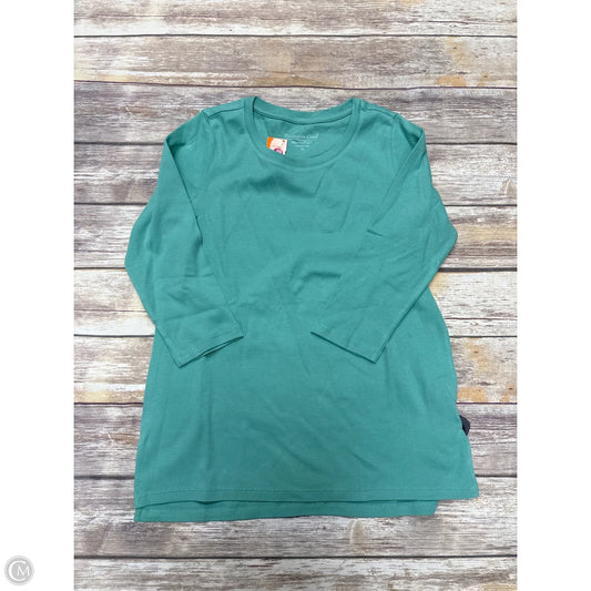 Top Long Sleeve By Coldwater Creek In Green, Size: Xs