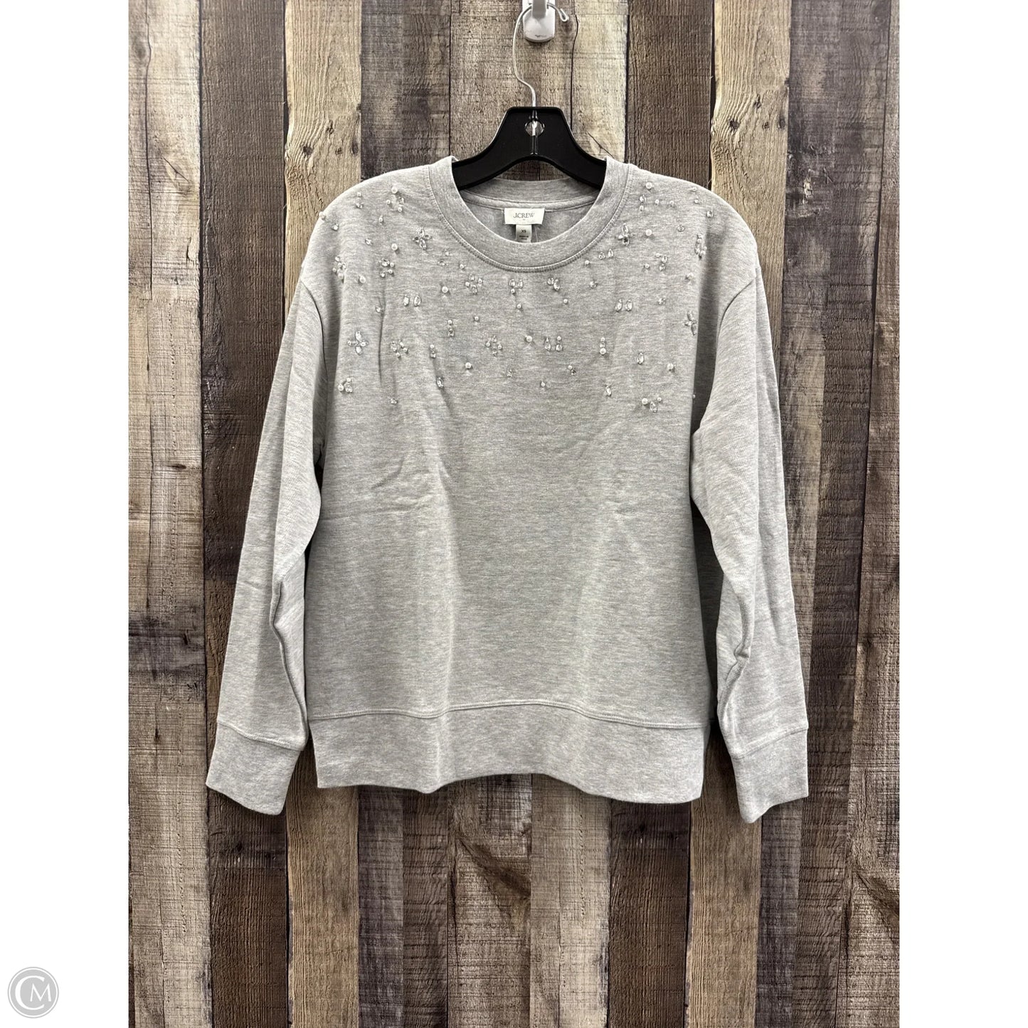 Sweatshirt Crewneck By J. Crew In Grey, Size: Xs