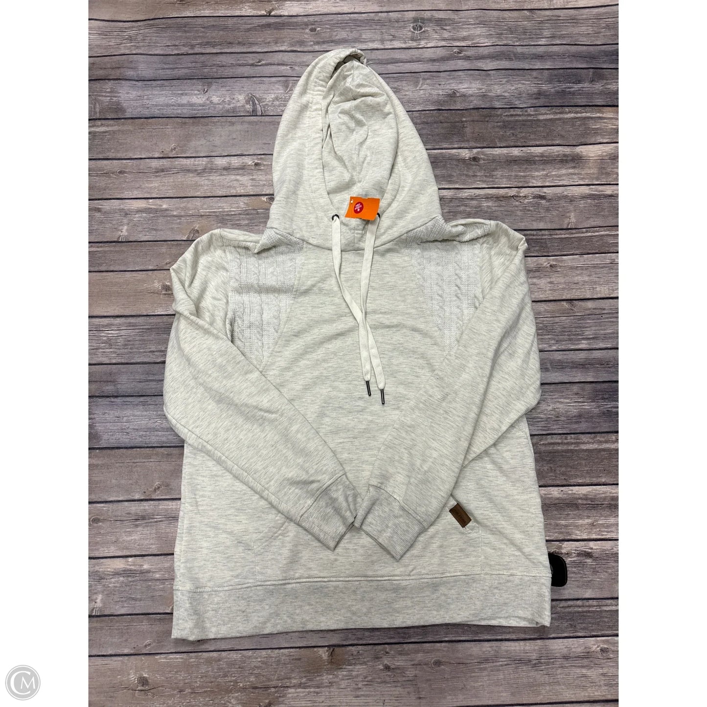 Sweatshirt Hoodie By Maurices In Cream, Size: M