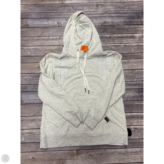 Sweatshirt Hoodie By Maurices In Cream, Size: M