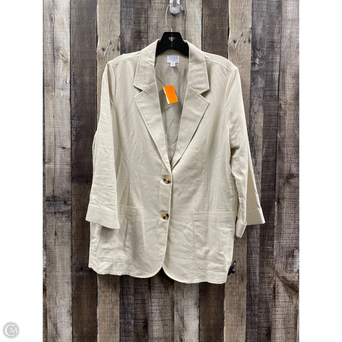 Blazer By Time And Tru In Cream, Size: M