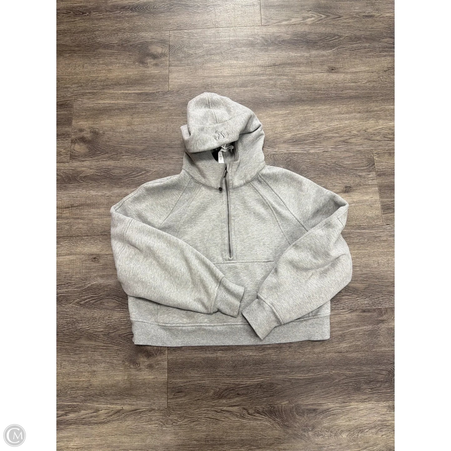 Sweatshirt Hoodie By Lululemon In Grey, Size: M