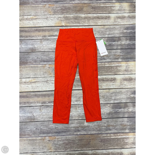 Athletic Pants By Lululemon In Orange, Size: 6