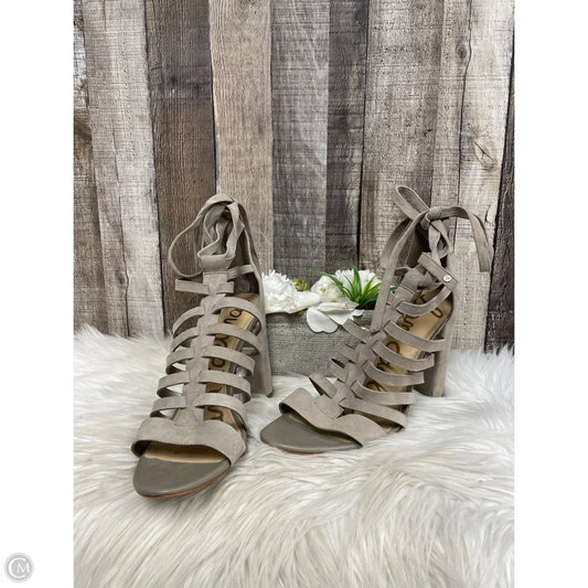 Sandals Heels Block By Sam Edelman In Taupe, Size: 11