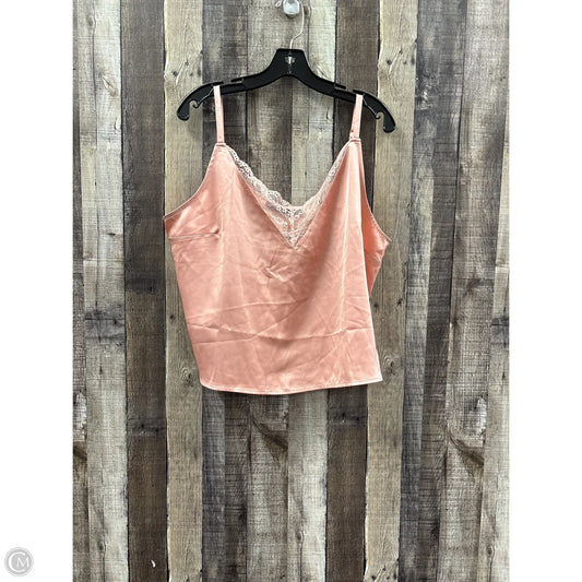 Top Sleeveless By New York And Co In Peach, Size: Xl
