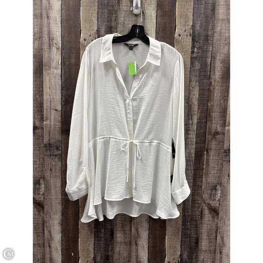 Tunic Long Sleeve By Simply Vera In White, Size: Xl