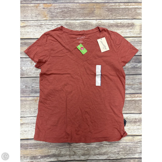 Top Short Sleeve By Universal Thread In Pink, Size: L