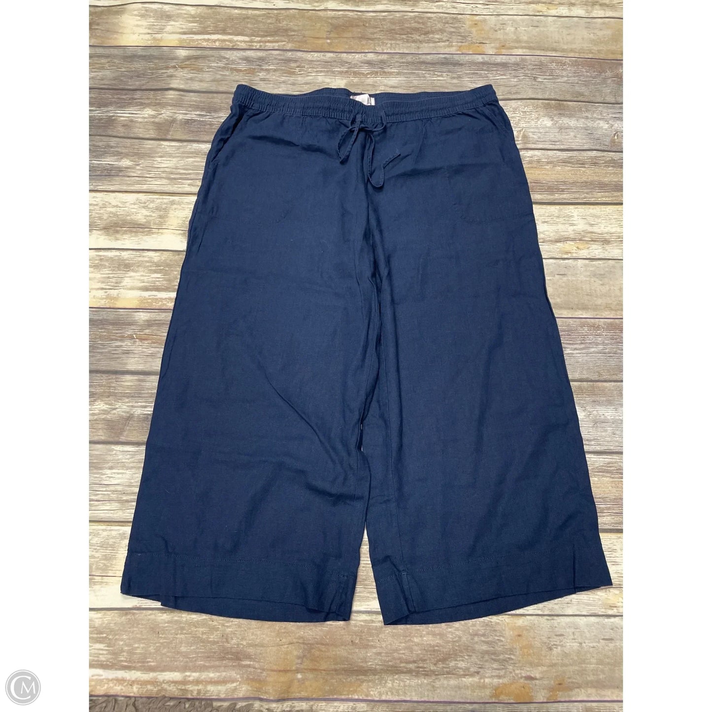 Pants Wide Leg By Stella Parker In Navy, Size: Xxl