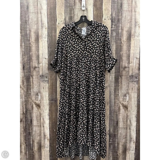 Dress Casual Midi By Natural Life In Floral Print, Size: M