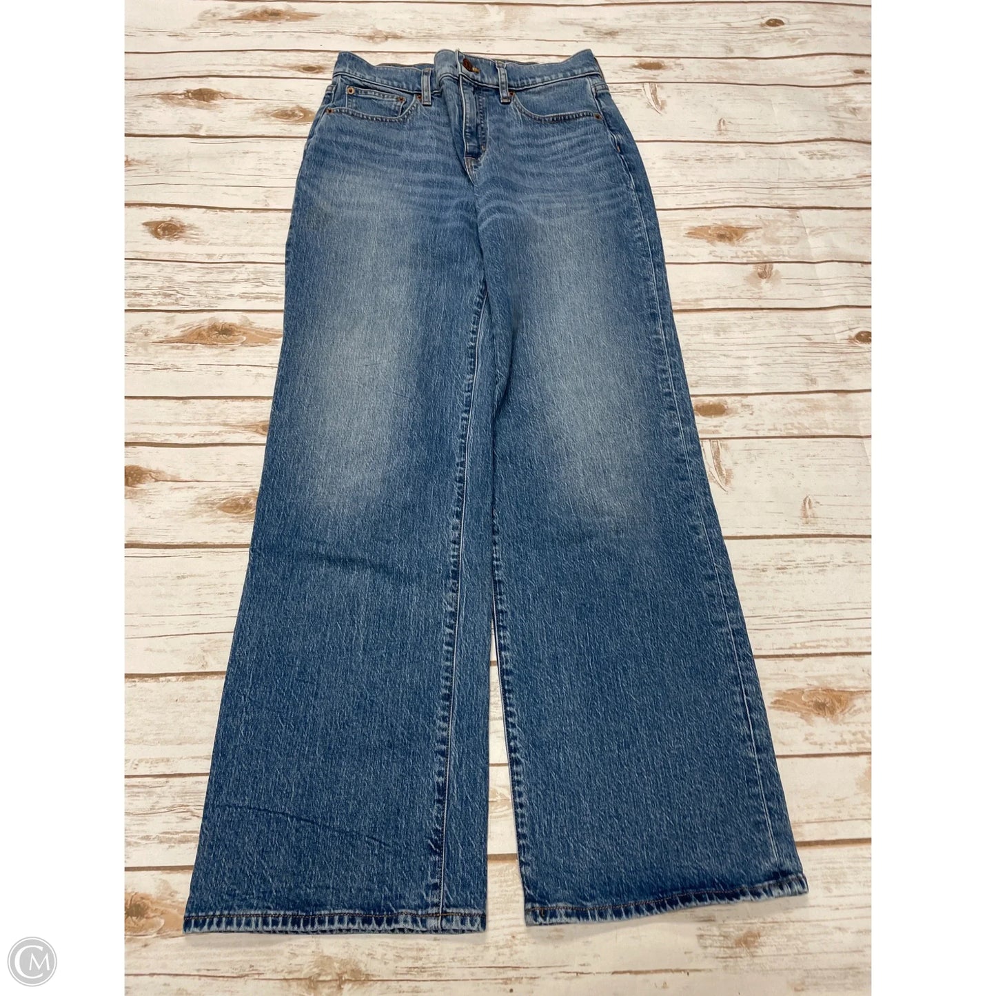 Jeans Wide Leg By J. Crew In Blue Denim, Size: 2